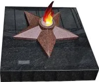 Звезда из красного гранита имитация пламени в Валуйках (518453)