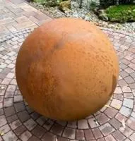 Кортеновский шар — дизайн (518925) ∅ 800 мм. Валуйки 