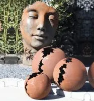 Кортен 3 шара — парк декор (518952) ∅ 950 750 450 мм. Валуйки 