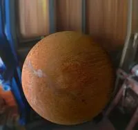 Шар парк декор кортен сталь (518911) ∅ 1000 мм. Валуйки