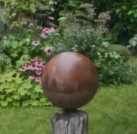 Шар сталь кортен (518941) ∅ 350 мм. Валуйки 