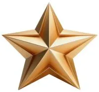 Звезда из латуни элемент декора на памятник в Валуйках (518509)