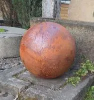 Сфера 3D парк КОРТЕН сталь (518912) ∅ 500 мм. Валуйки