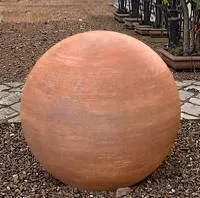 Железный шар сталь кортен (518914) ∅ 1350 мм. Валуйки 