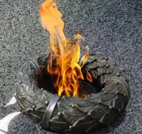Бронзовый венок газовая горелка вечный огонь в Валуйках (518569)